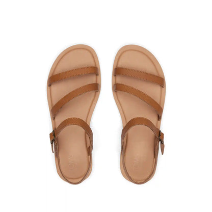 Kira Tan Leather Strappy Sandal