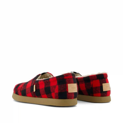 Mens Alp FWD Buffalo Plaid Red Faux Shearling