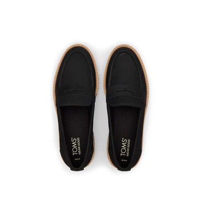 Cara Black Leather Loafer