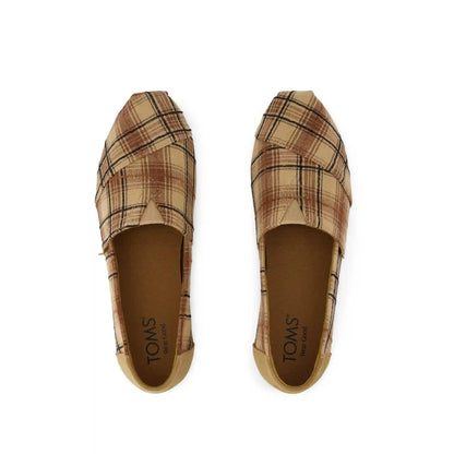 Womens Alpargata Classic Toffee Textured Plaid