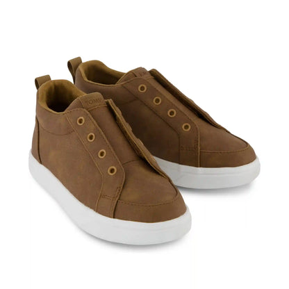 Kids Shoe Cruz Mid Kids Slip On Shoe Toffee Microsuede