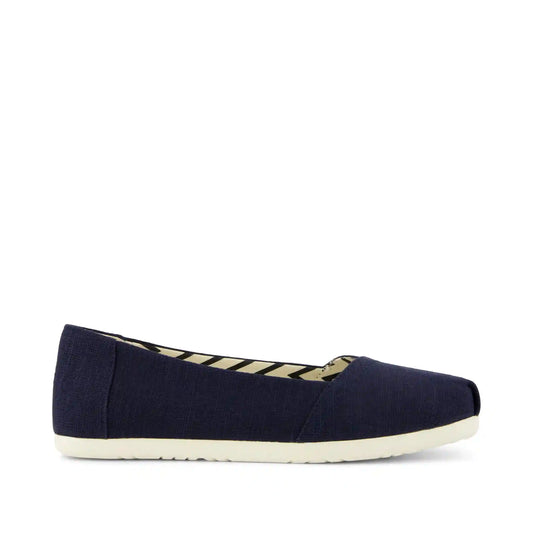 Womens Alpargata Ballet Flat Navy Heritage Canvas