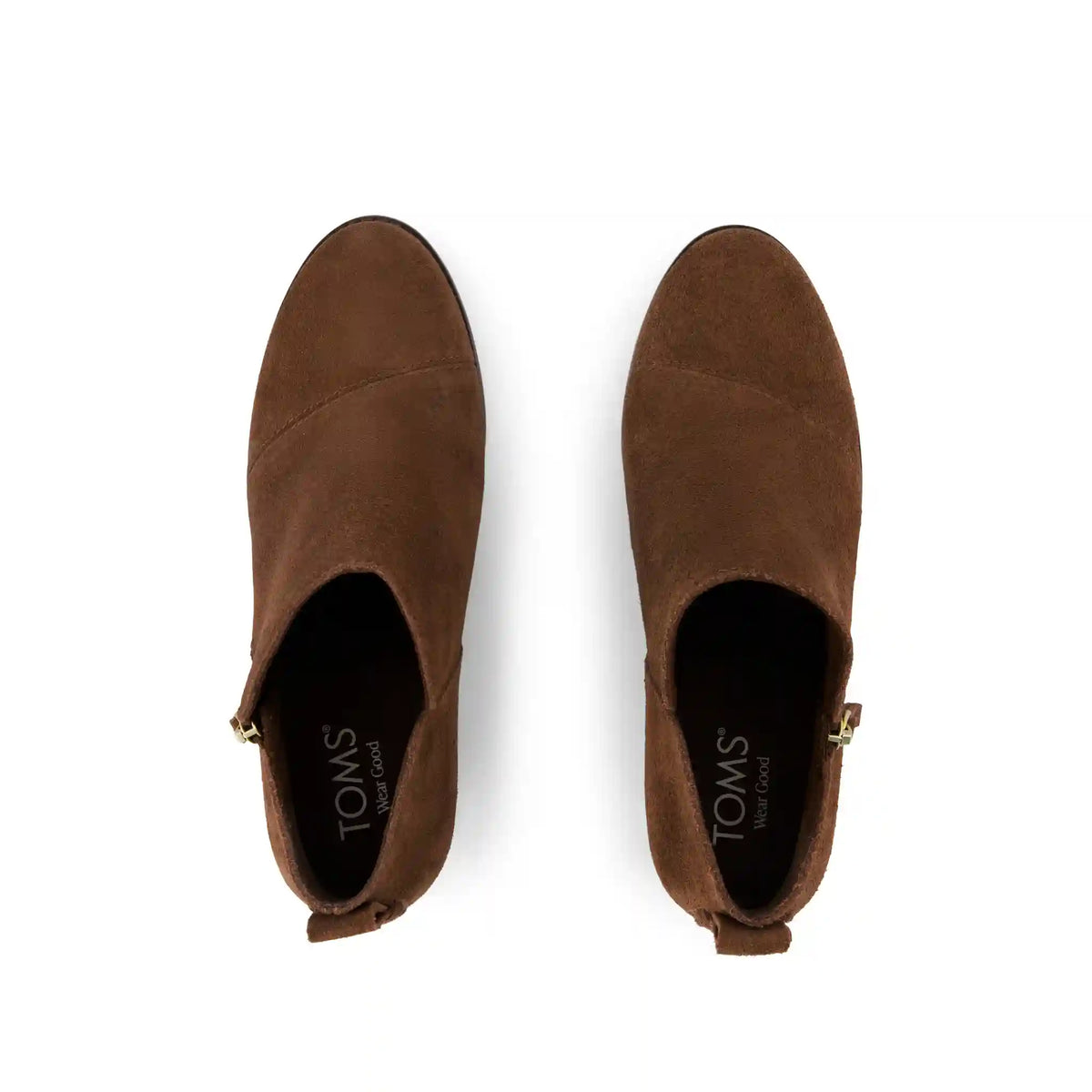 Womens Goldie Wedge Ankle Bootie Hot Cocoa Suede