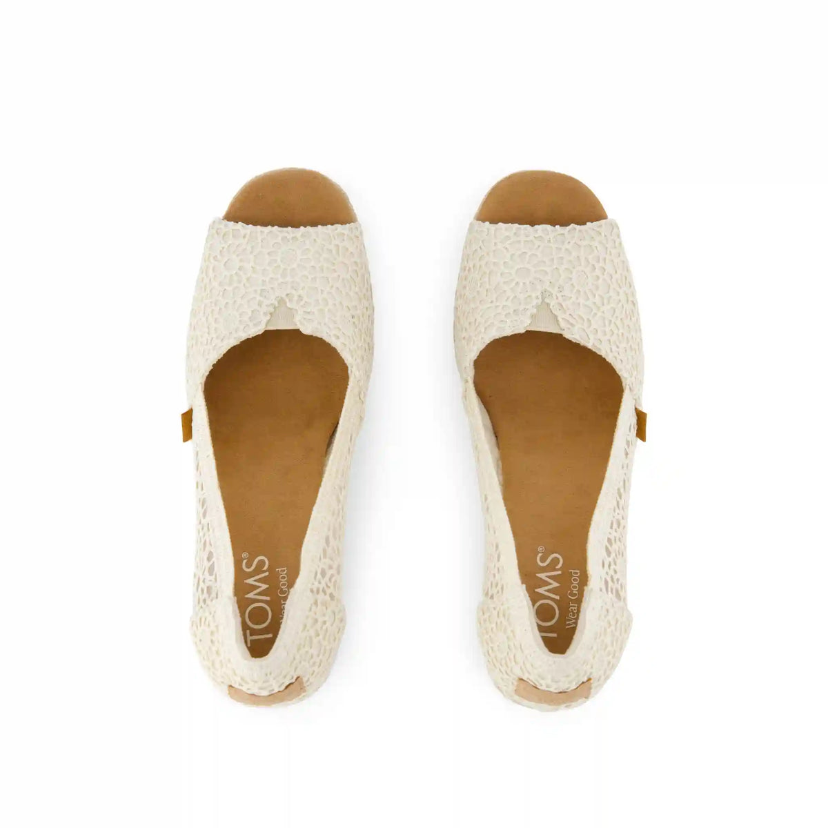 Womens Essential Wedge Natural Moroccan Crochet