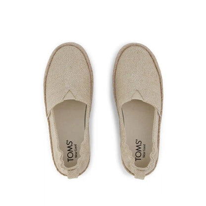 Valencia Platform Kids Espadrille Champagne Glimmer