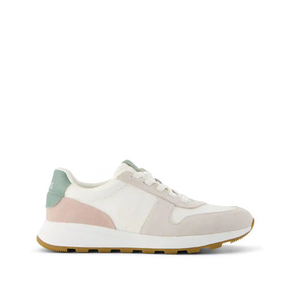TRVL LITE Retro Runner Natural Vintage Twill Water Repellant Sneaker