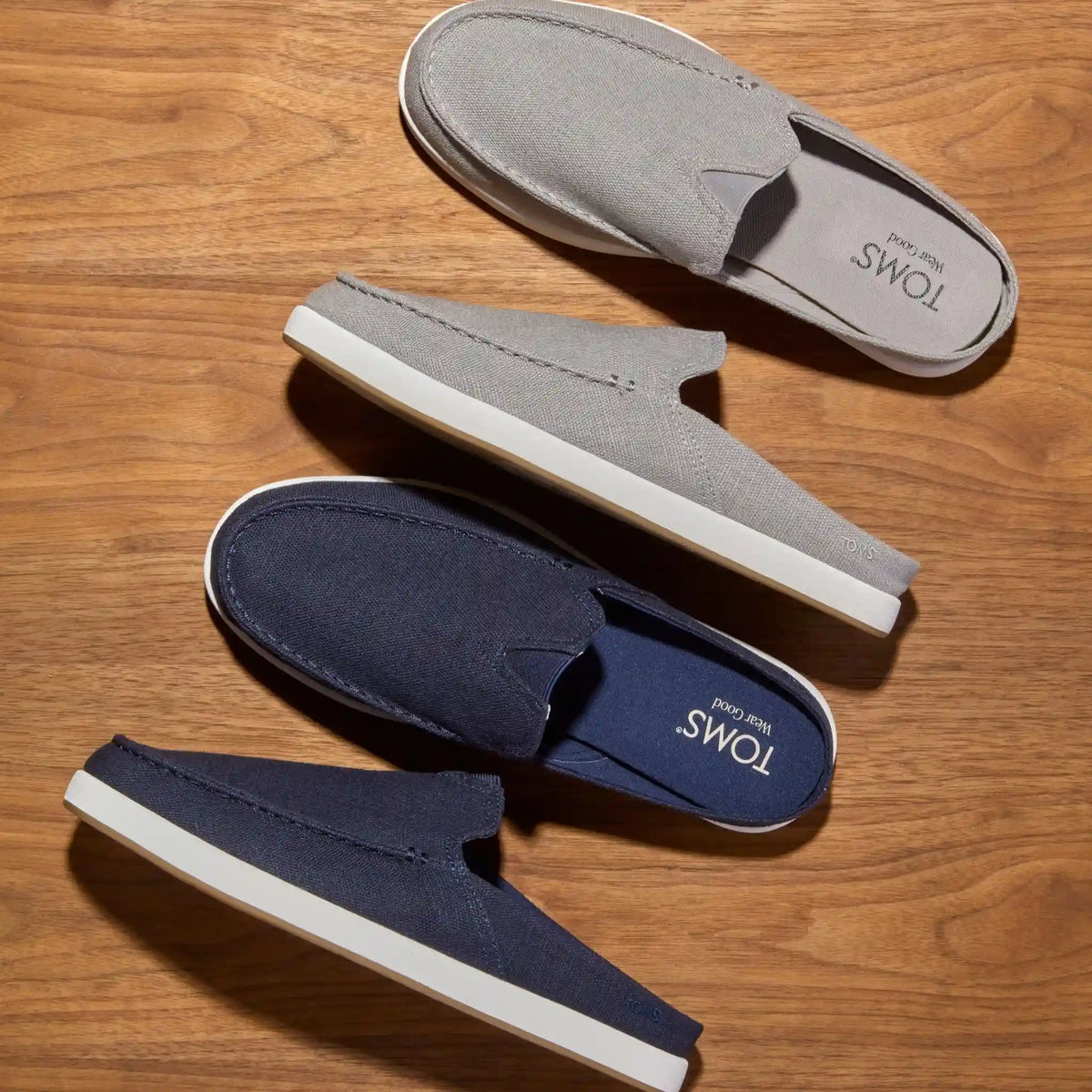 Alonso Mule Drizzle Grey Heritage Canvas