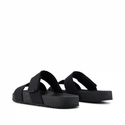 Mens Nico Sandal Black Canvas