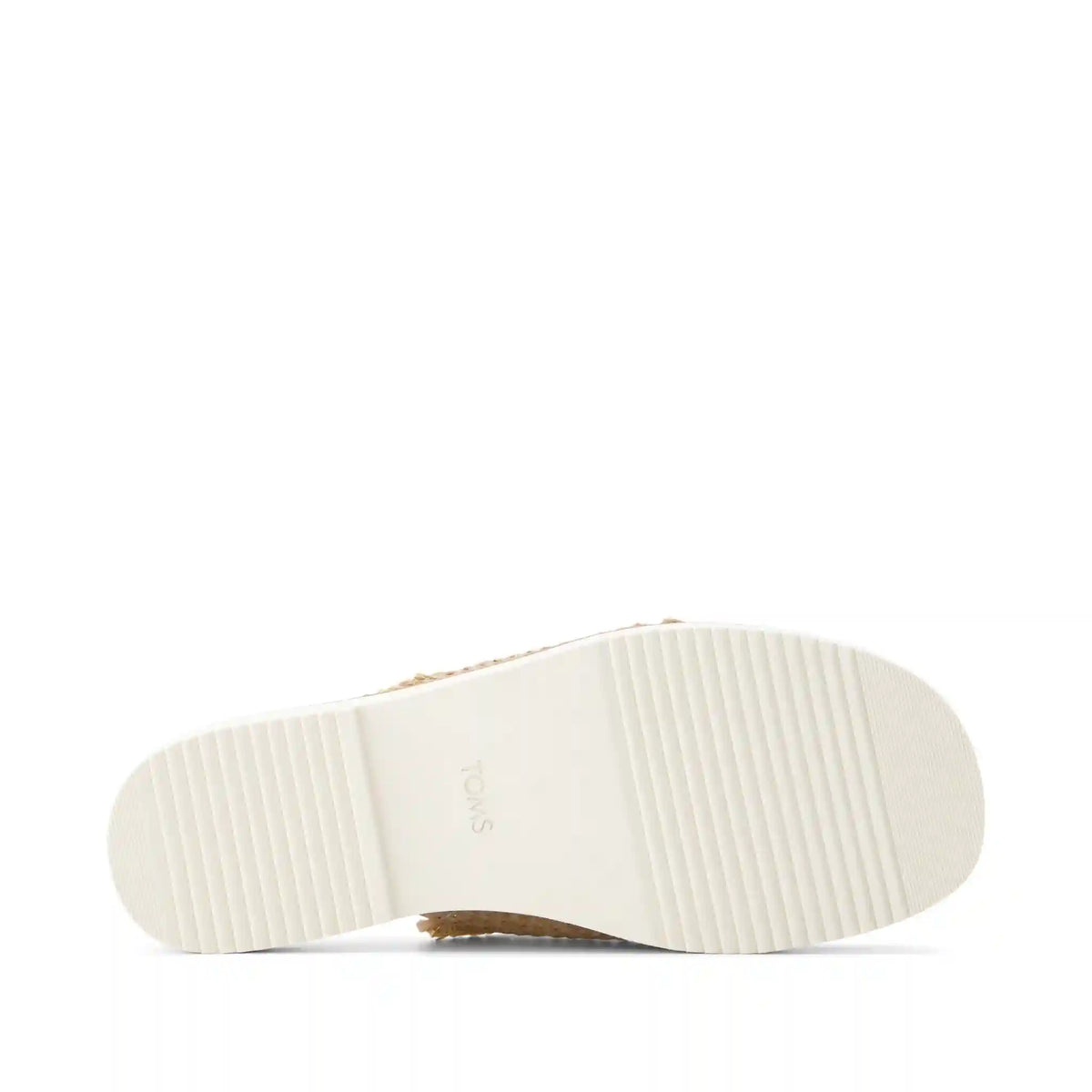 Womens Mae Crossover Slide Sandal Natural Metallic Rafia