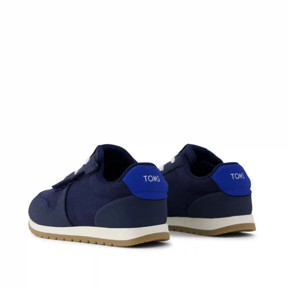 TRVL LITE Retro Runner Toddler Sneaker Water Repellent Multi Navy Vintage Twill