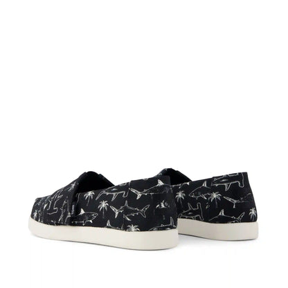 Alpargata Classic Kids Shoe Black Shark Print