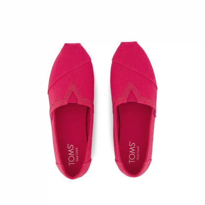 Womens Alpargata Classic Fuchsia Embroidered Heritage Canvas