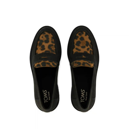 Womens Cara Loafer Brown Sugar Leopard Suede