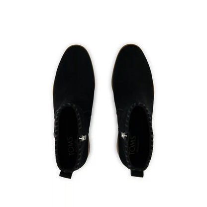 Womens Delilah Heeled Boot Water Repellent Black Suede
