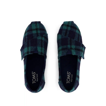 Alpargata Classic Kids Shoe Navy Plaid