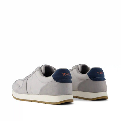TRVL LITE Retro Runner Kids Sneaker Water Repellent Drizzle Grey Vintage Twill