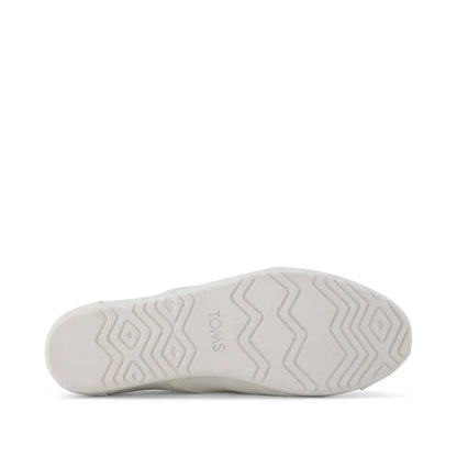 Womens Cordones Plus Sneaker White Canvas