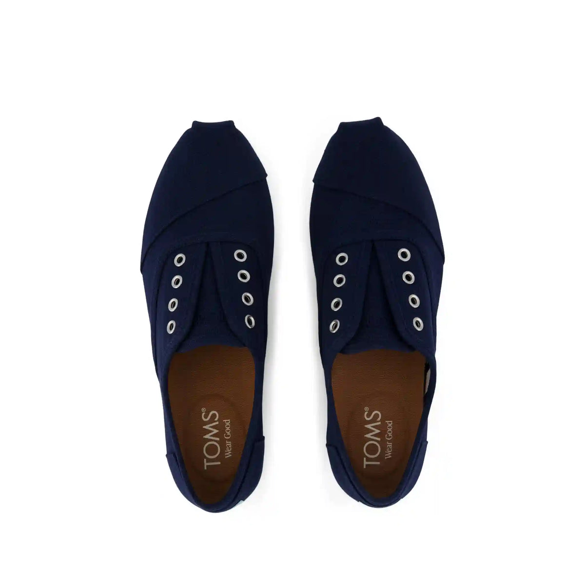 Womens Cordones Plus Sneaker Navy Canvas
