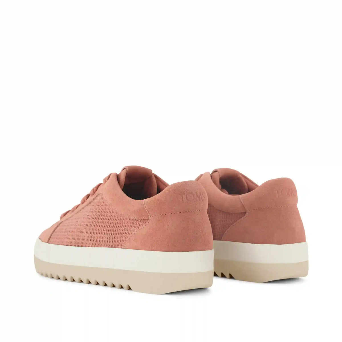 Womens Rea Lace-Up Platform Sneaker Bloom Mesh and Suede