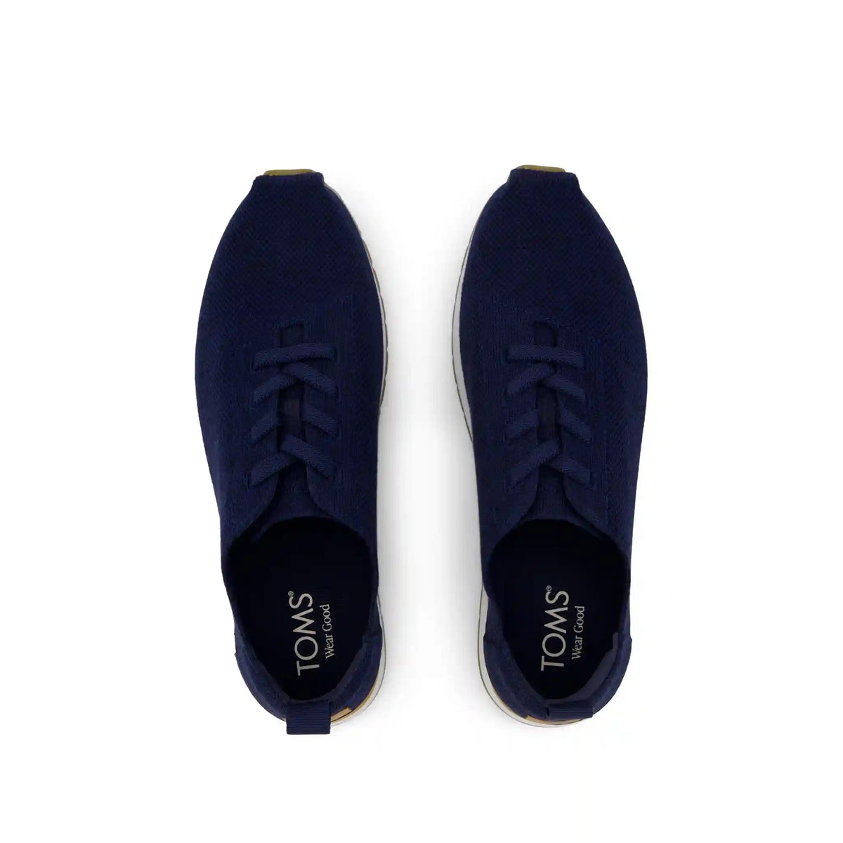 Mens Resident Plus Lace-Up Navy Knit