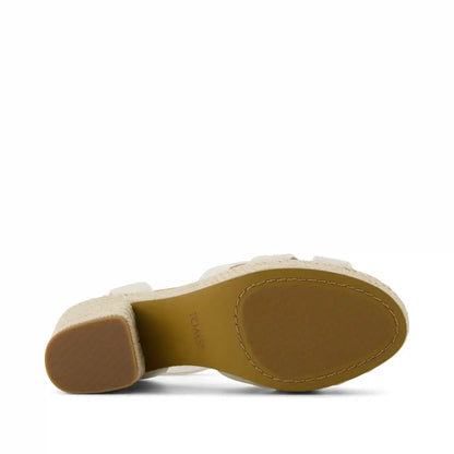 Majorca Rope Strappy Platform Sandal Light Sand Leather