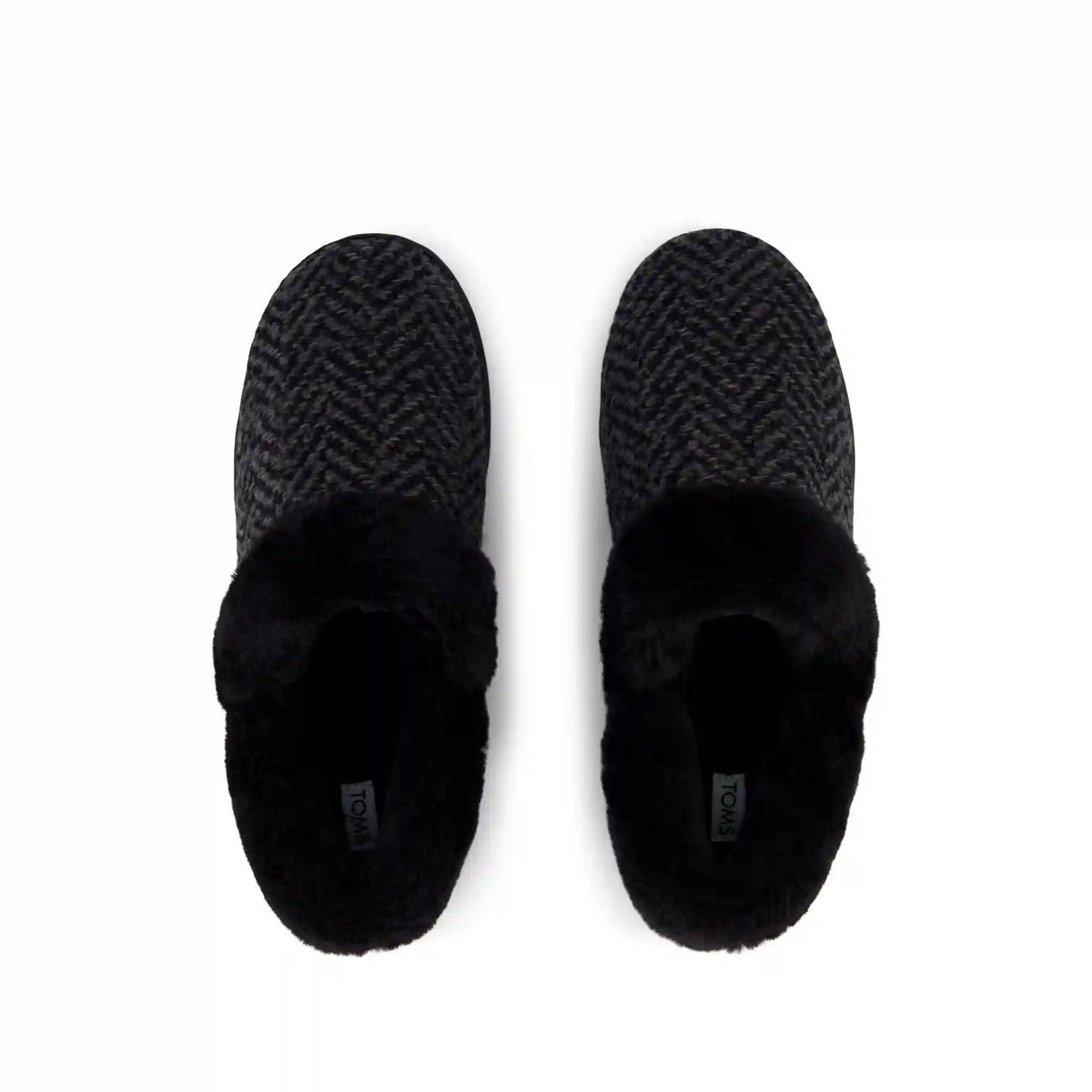 Womens Oslo Convertible Slipper Black Herringbone