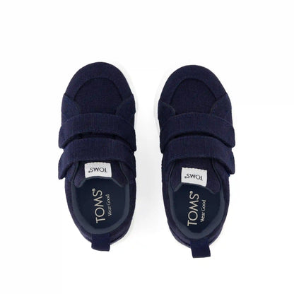 Cruz Double Strap Navy Heritage Canvas Toddler Sneaker
