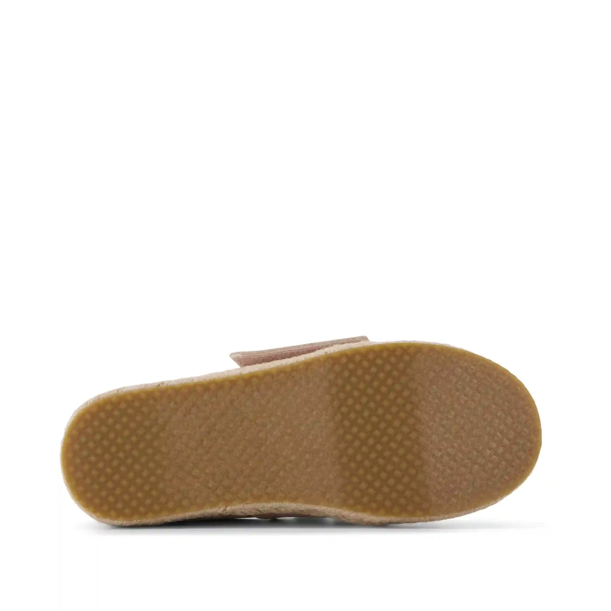 Carolina Lace-Up Kids Espadrille Seashell Metallic Faux Leather