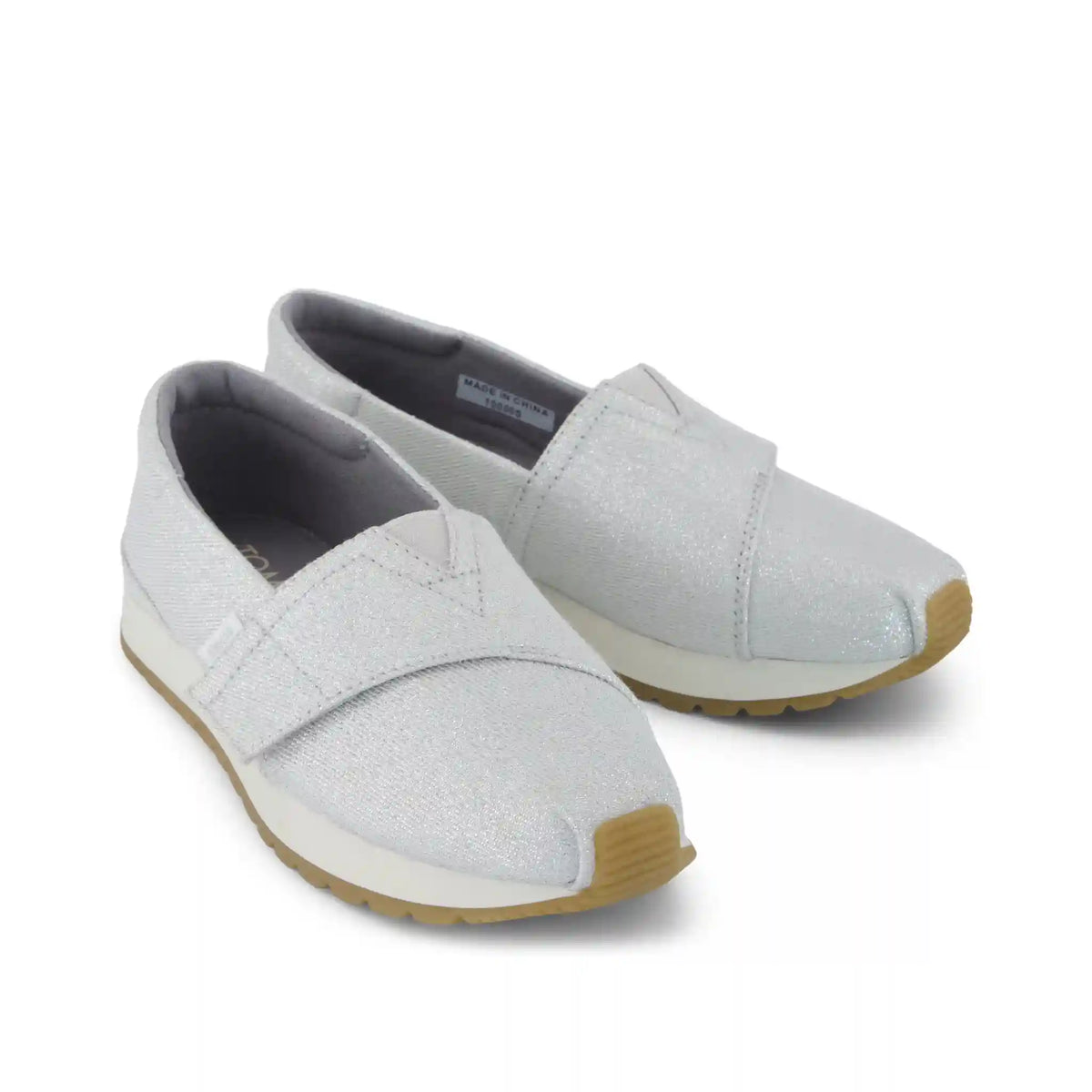 Resident Plus Kids Sneaker Silver Metallic Twill