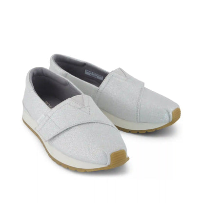 Resident Plus Kids Sneaker Silver Metallic Twill