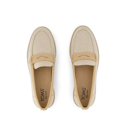 Womens Marie Loafer Natural Textile