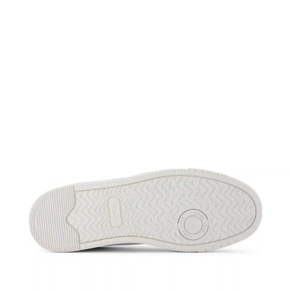 TRVL LITE Court White and Black Leather Sneaker