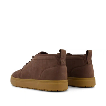 Mens Carlo Mid Terrain 2.0 Sneaker Water Resistant Oak Brown Leather
