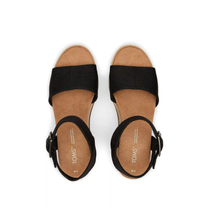 Diana Black Wedge Sandal