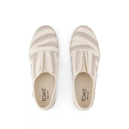 Womens Palmera Plus Natural Metallic Stripe