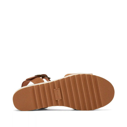 Diana Tan Leather Wedge Sandal