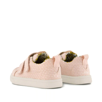 Cruz Double Strap Toddler Sneaker Bloom Chambray Dot