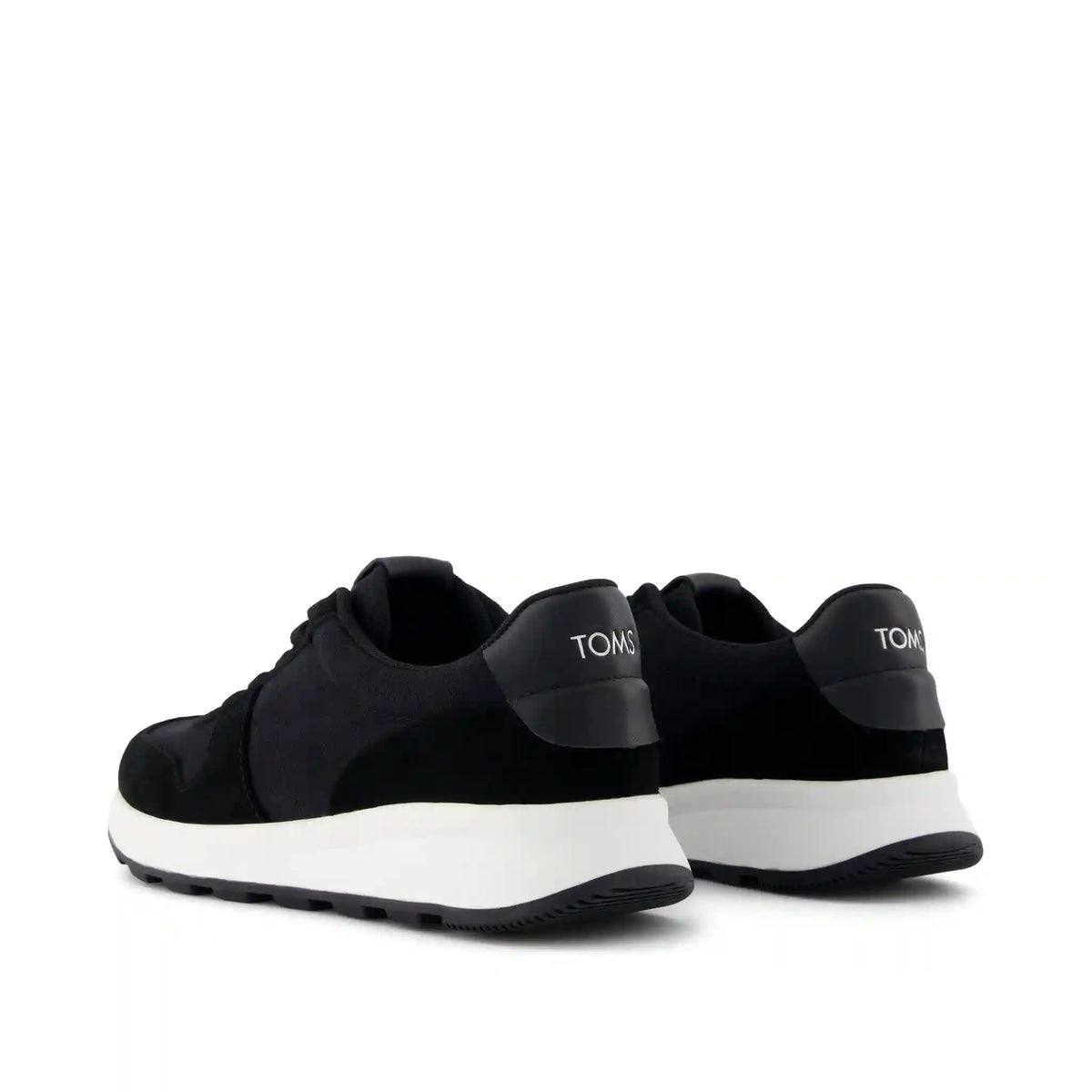TRVL Lite Retro Runner Black Suede Water Repellent Sneaker