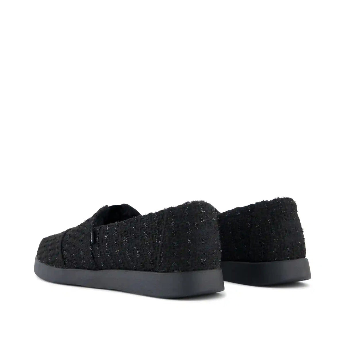 Womens Alpargata Plus Black Metallic Faux Fur