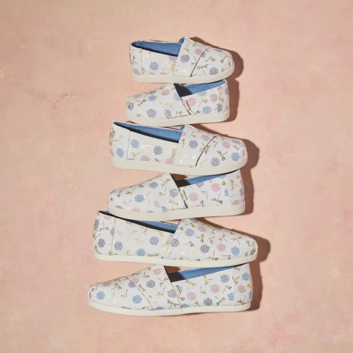 Alpargata Classic Kids Shoe Egret Dragonflies Printed Canvas