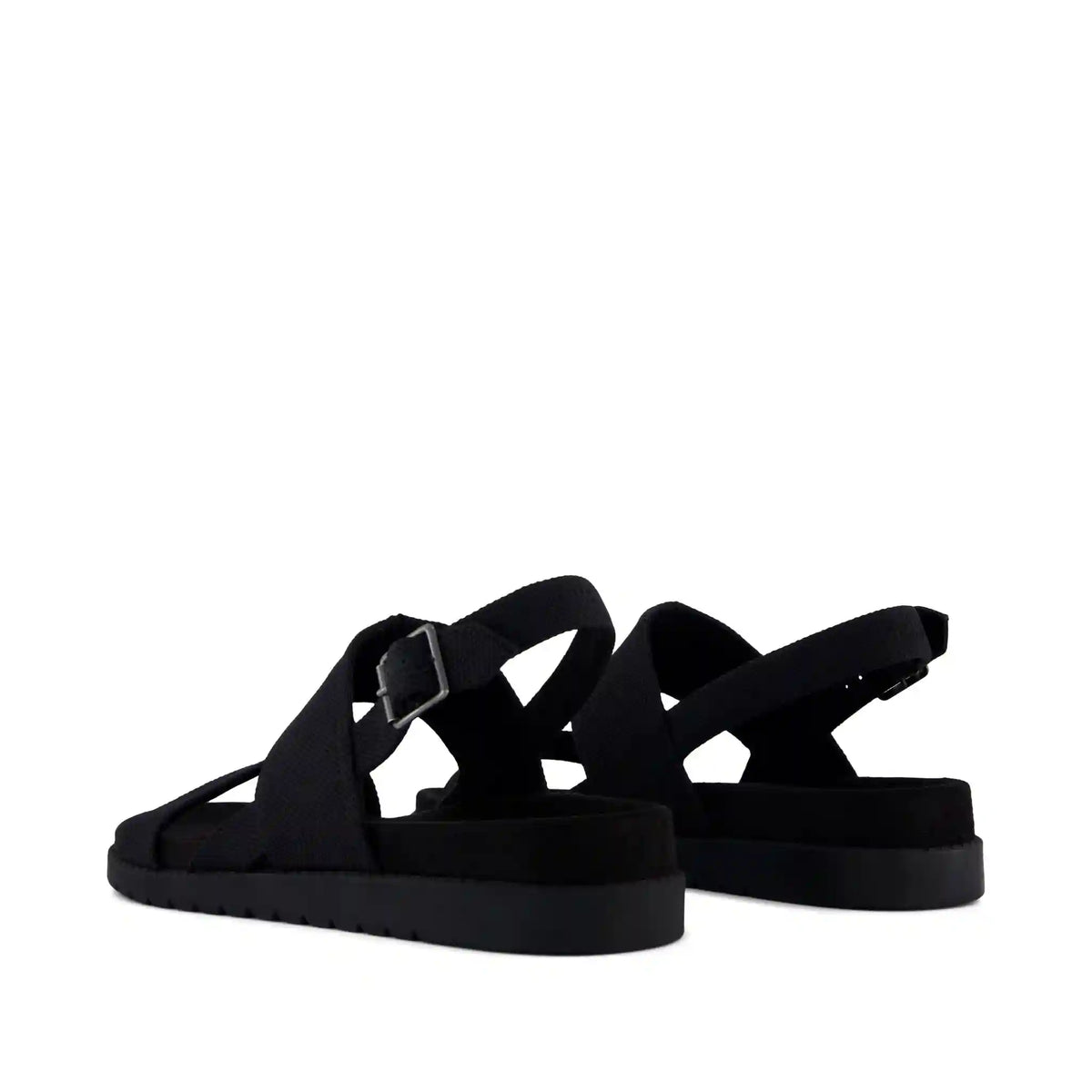 Marin Strap Sandal Black Heavy Canvas