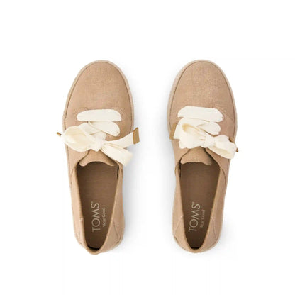 Womens Carolina Lace-Up Espadrille Bronze Crosshatch Suede