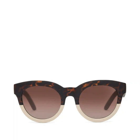 Florentin Tortoise Oatmilk Fade Traveler Sunglasses