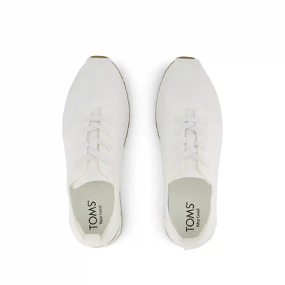 Mens Resident Plus Lace-Up White Knit