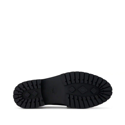 Womens Cara Bow Loafer Black Leather