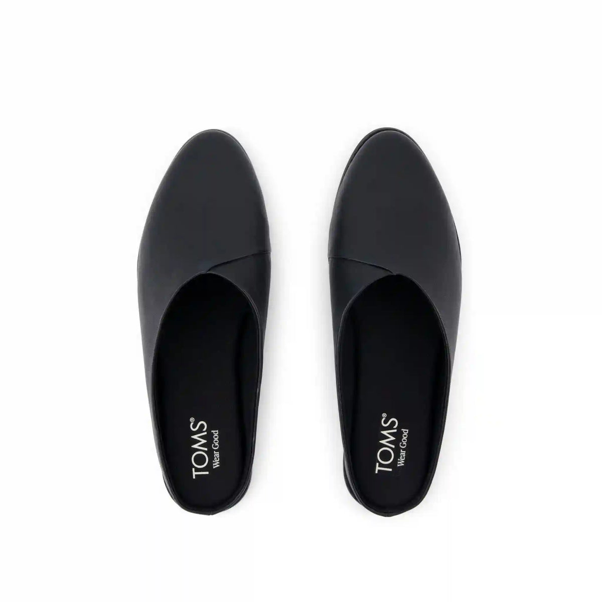Womens Amelia Mule Black Faux Leather